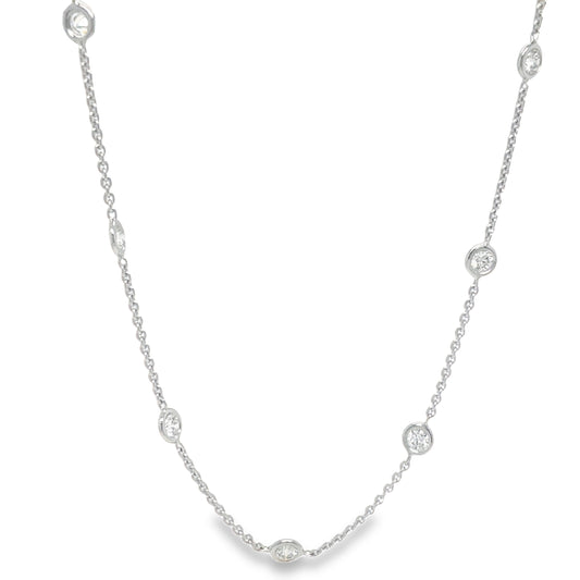 Diamond by the Yard Necklace 0.48 cts Front view