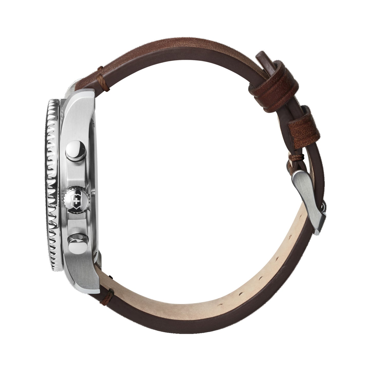 Side view of Maverick Chronograph Blue Dial Watch