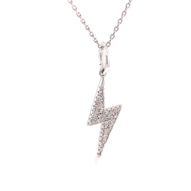 Lightning bolt diamond pendant Clearance