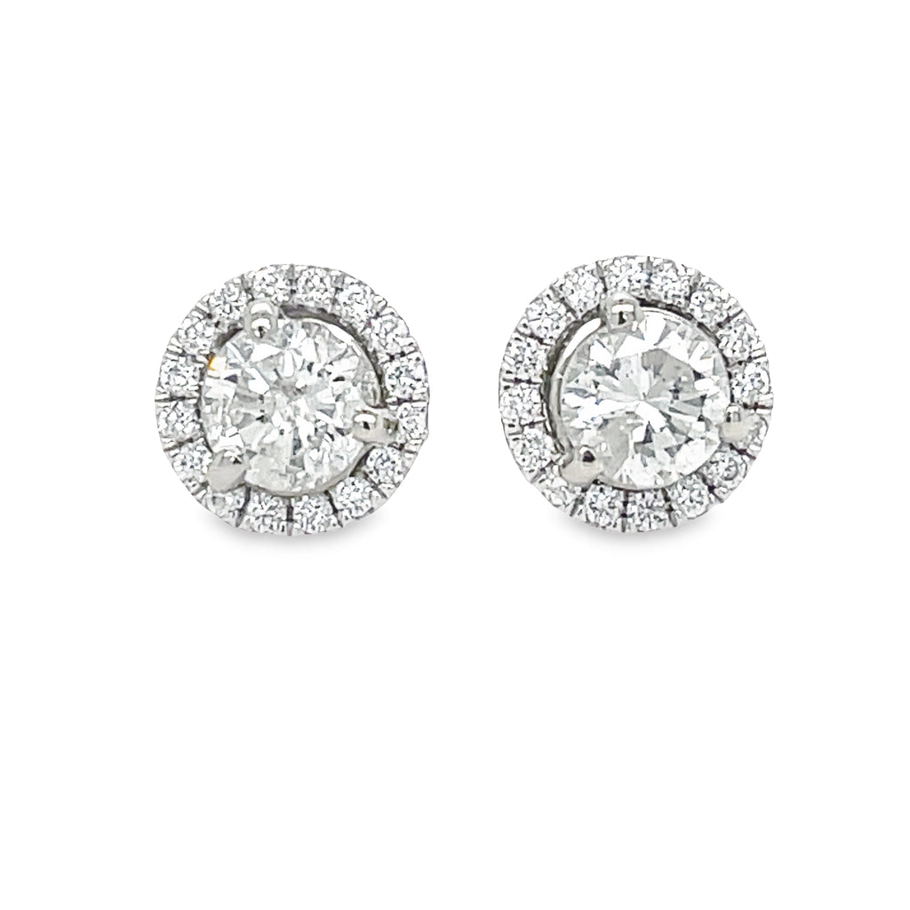 Let your sparkle shine with these stunning Small Removable Round Diamond Jacket Earrings! Crafted of 18k white gold, these earrings feature round diamonds 0.34 cts that will have you dazzling. Show off the ultimate in classic beauty and elegance!  Diamond studs not included 