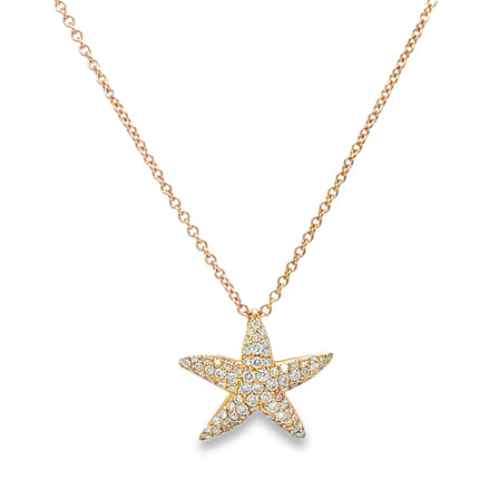 <p>Diamond starfish pendant 0.32 cts set in 18k rose gold.</p> <p>&nbsp;</p> <meta charset="utf-8"> <p><span>Pendant only. Chain not included.</span></p>