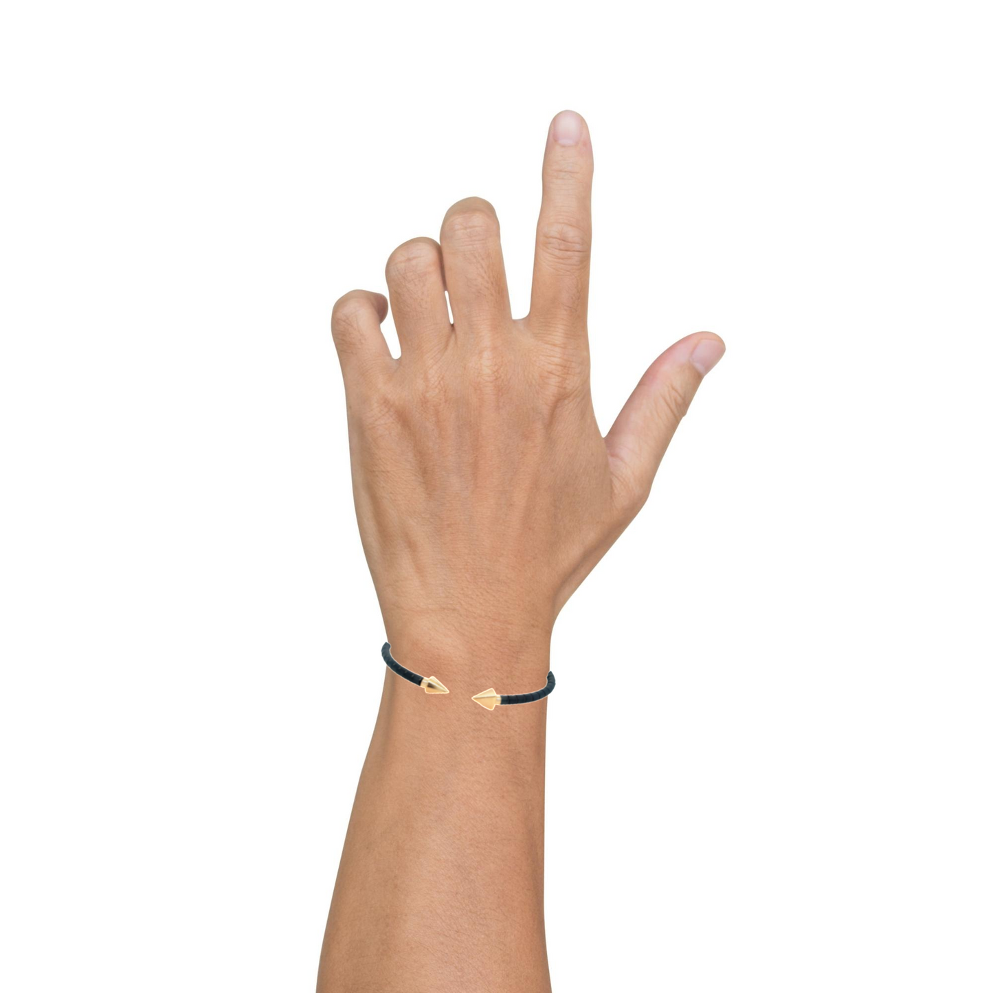 Italian Made 18K Rose Gold Flexible Ceramic Bracelet