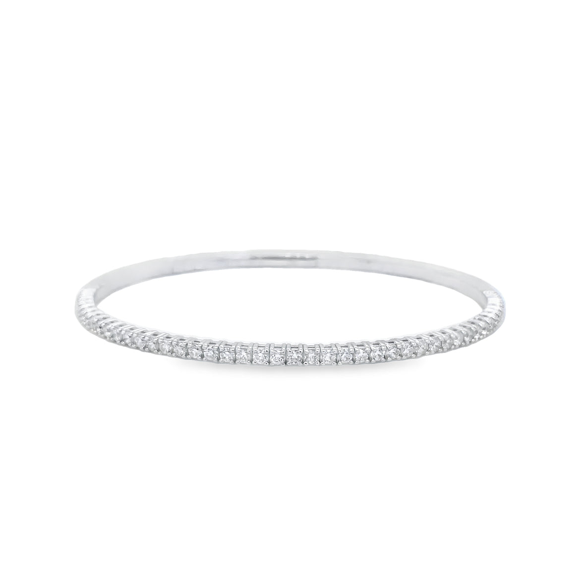 Diamond Flexible Bracelet 2.25 cts White Gold Top view