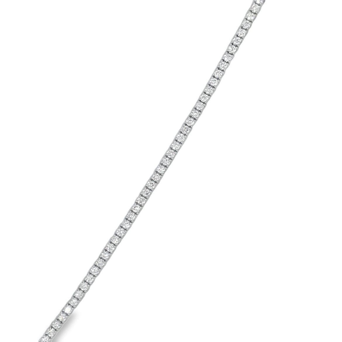 Diamond Flexible Bracelet 2.25 cts White Gold Top view
