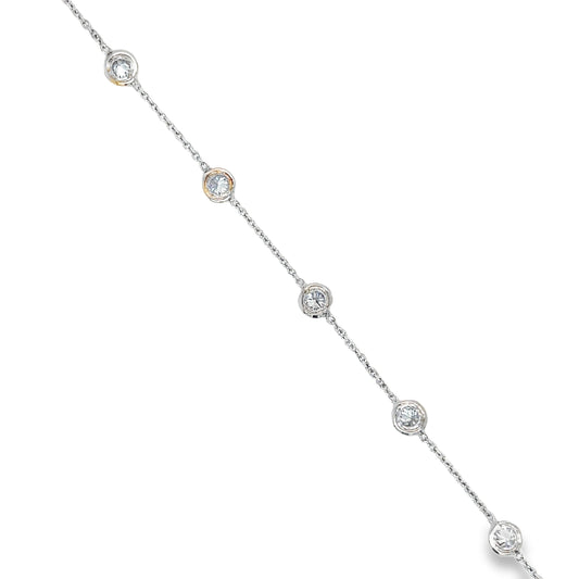 Top view of Diamond By The Yard Bracelet 0.75 cts