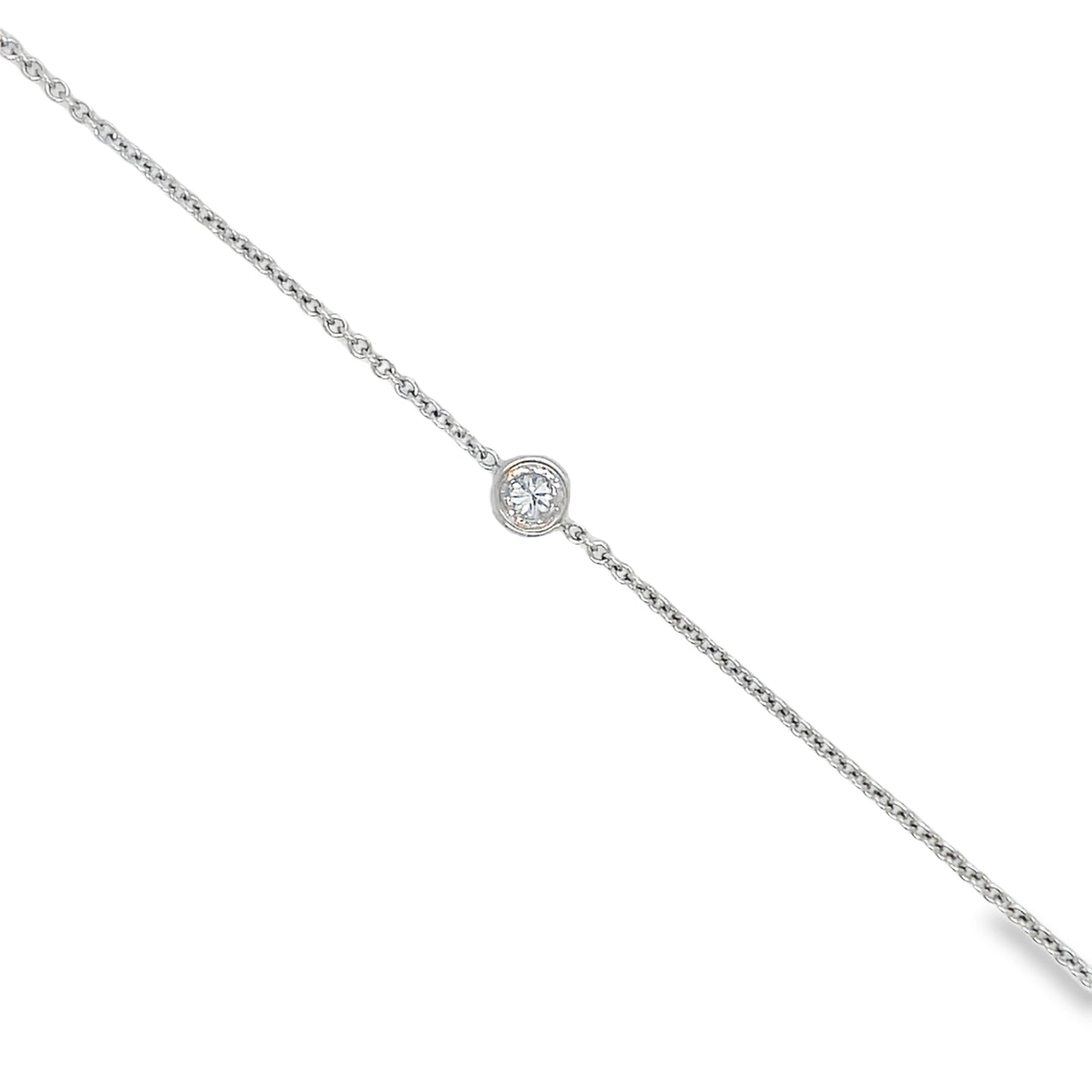Diamond By The Yard Bracelet 0.15 cts Top View