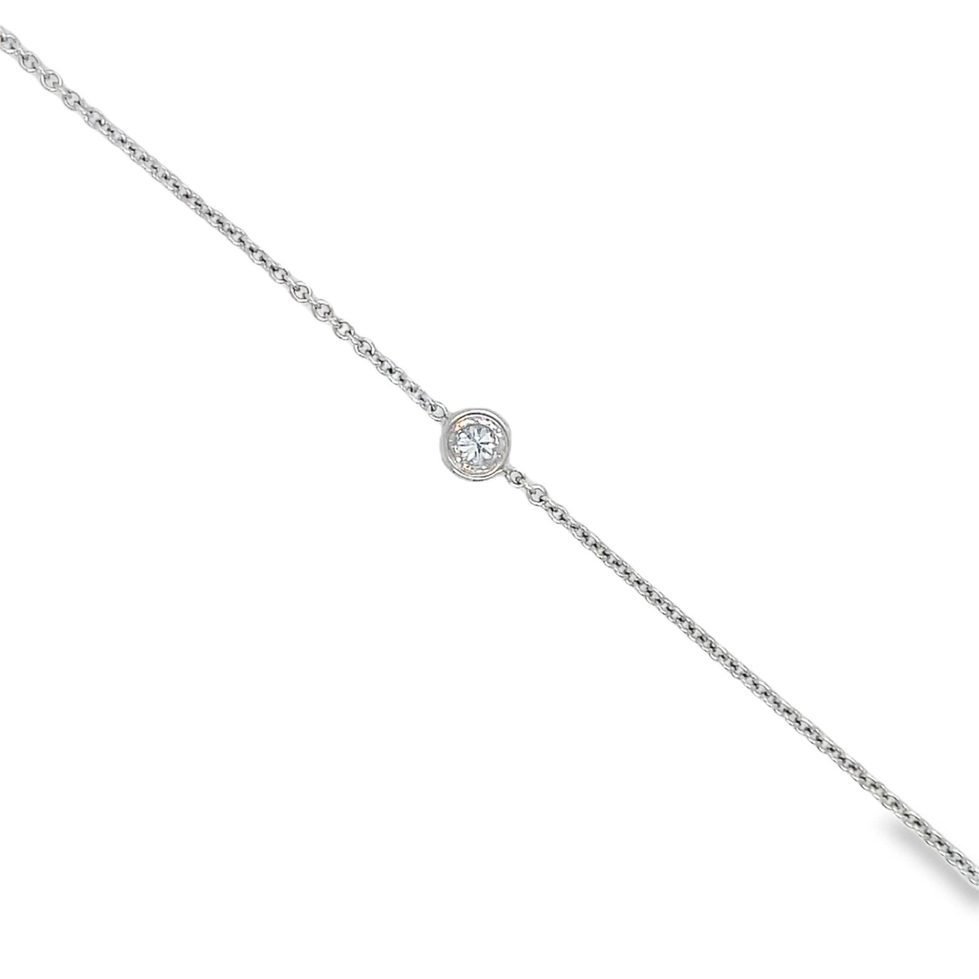 Diamond By The Yard Bracelet 0.15 cts Top View