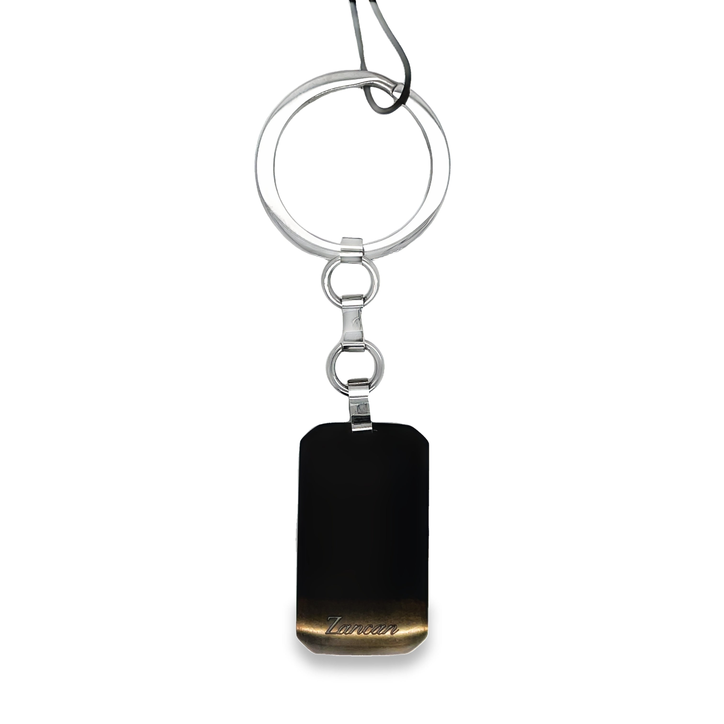 This Zancan key chain is made in Italy and crafted from high-quality stainless steel, ensuring durability and style. With its sleek design and superior material, it will elevate your everyday carry and keep your keys organized. A must-have for any discerning keychain collector.