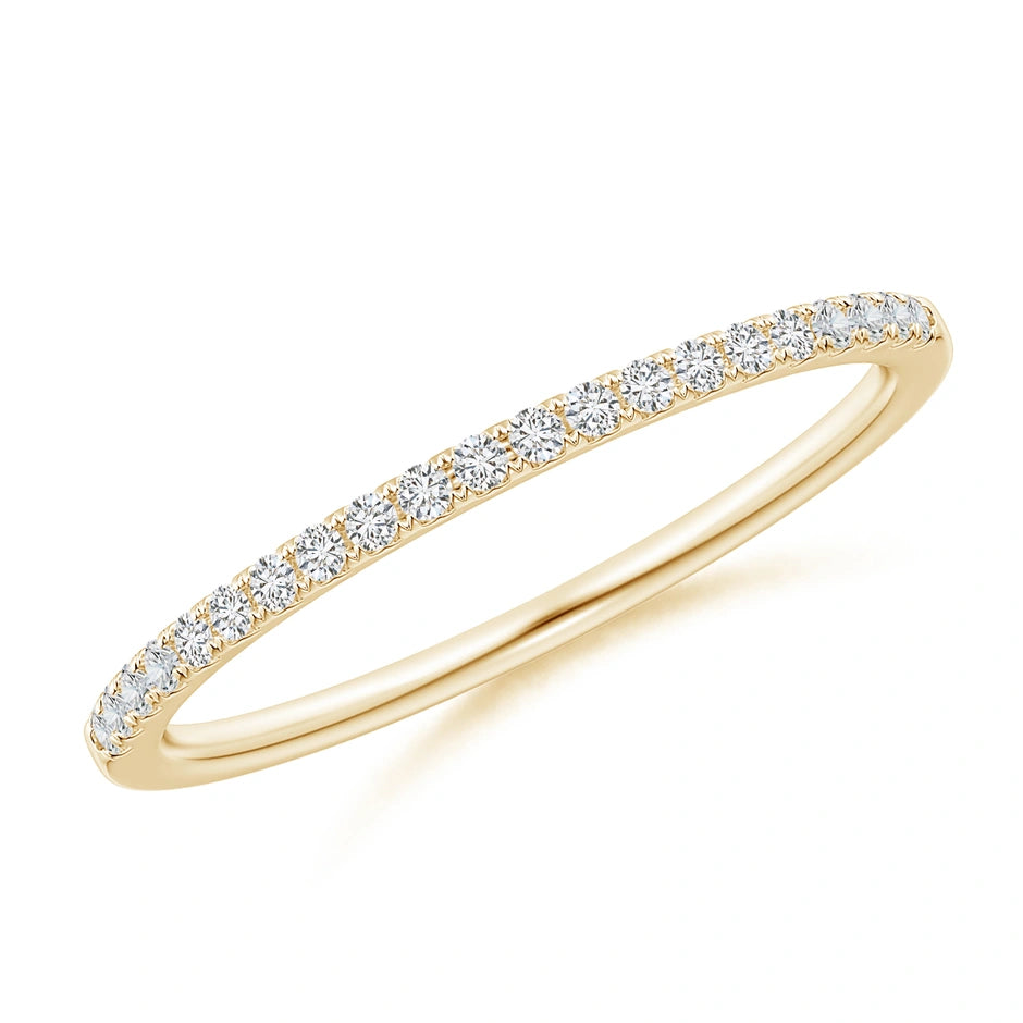Celebrate an anniversary with this exquisite 0.25 ct diamond ring. Crafted with a dainty yellow gold band, the diamond is set in a prong setting for maximum sparkle. Guaranteed to impress.