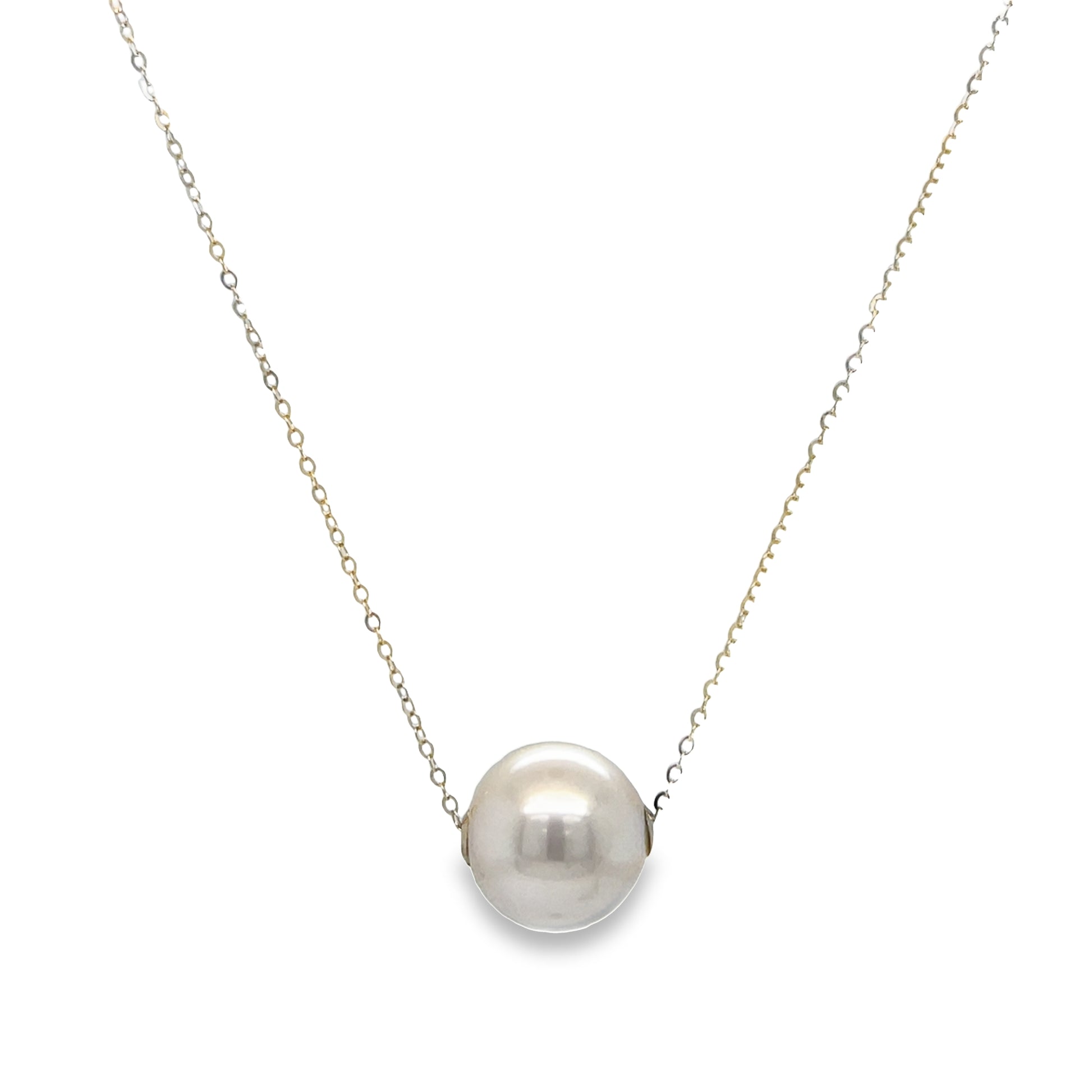 South Sea Single Pearl Necklace 12.00 mm Front view