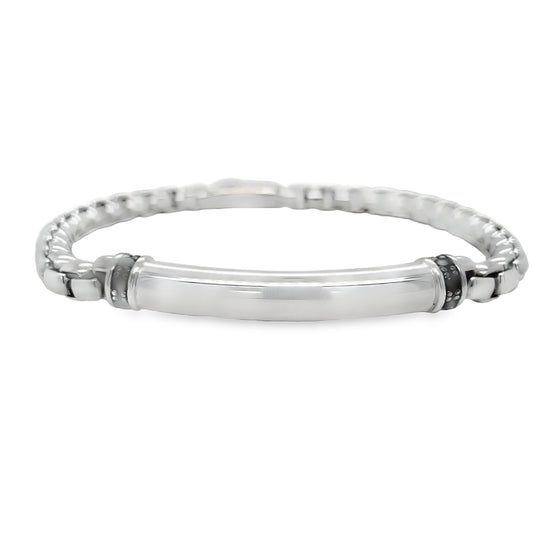 Zancan Curved Bar Solid Bracelet Top view 