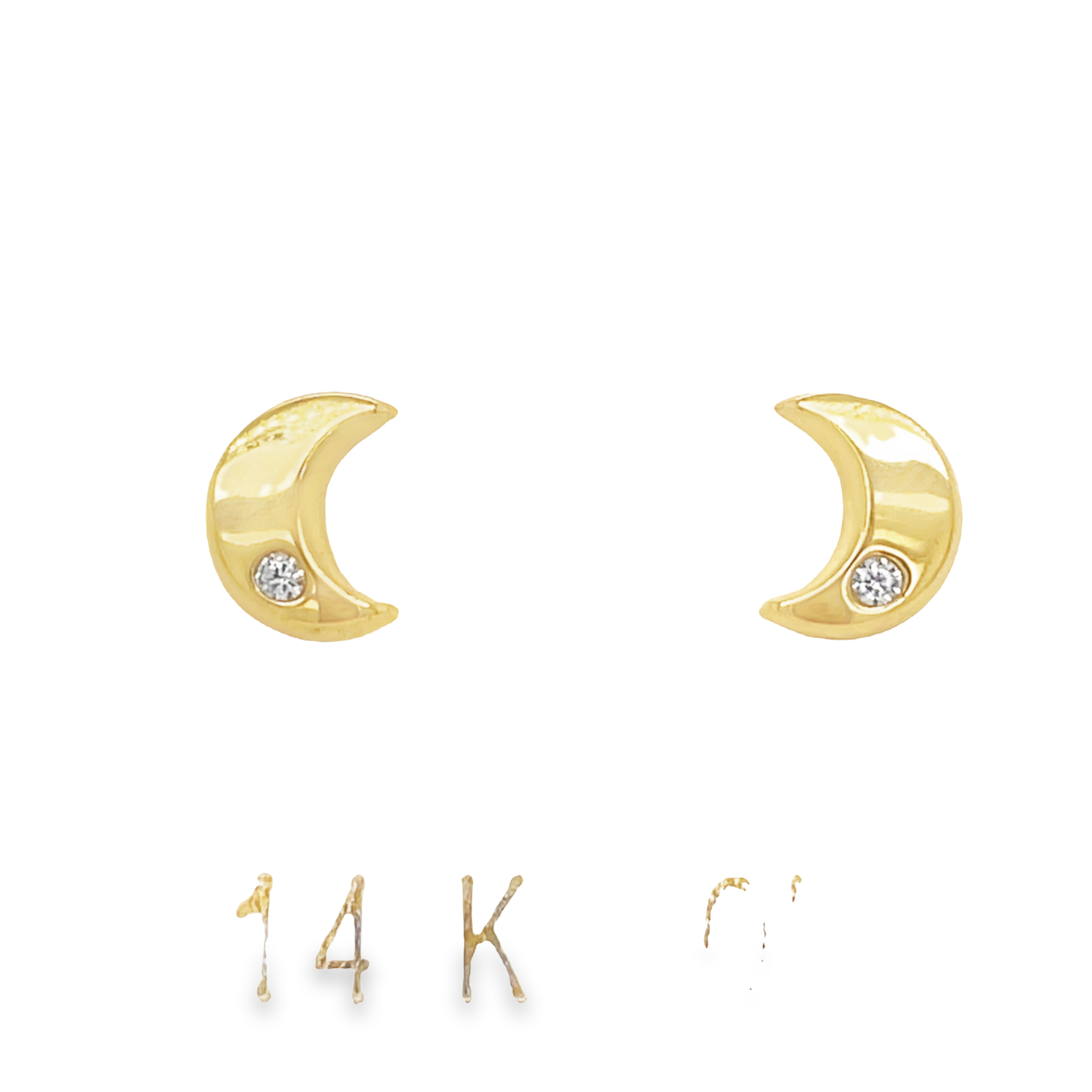 These 14K Gold Crescent Moon Baby Earrings are a fantastic addition to any infant's wardrobe. Crafted from 14K yellow gold, these earrings are designed with a classic crescent moon shape and come with secure baby screwbacks. Perfect for special occasions and everyday wear, these earrings are sure to bring a sparkle to your baby's look.
