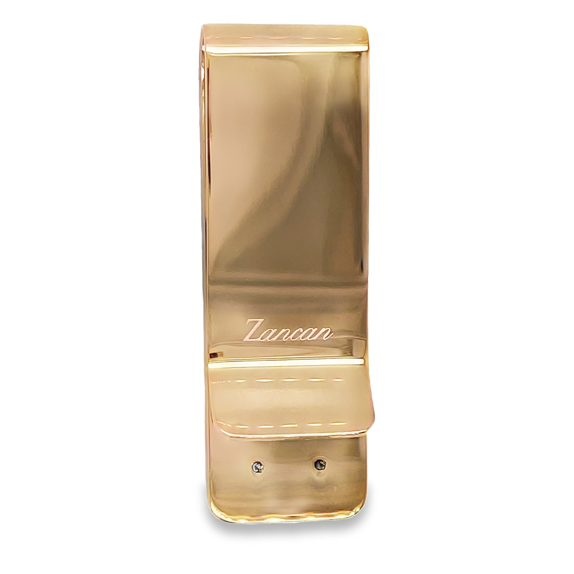 Back view of Zancan Stainless-Steel Money Clip