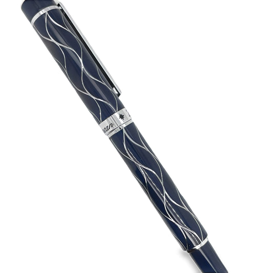 Top view of Zancan Stainless Steel Blue Pen