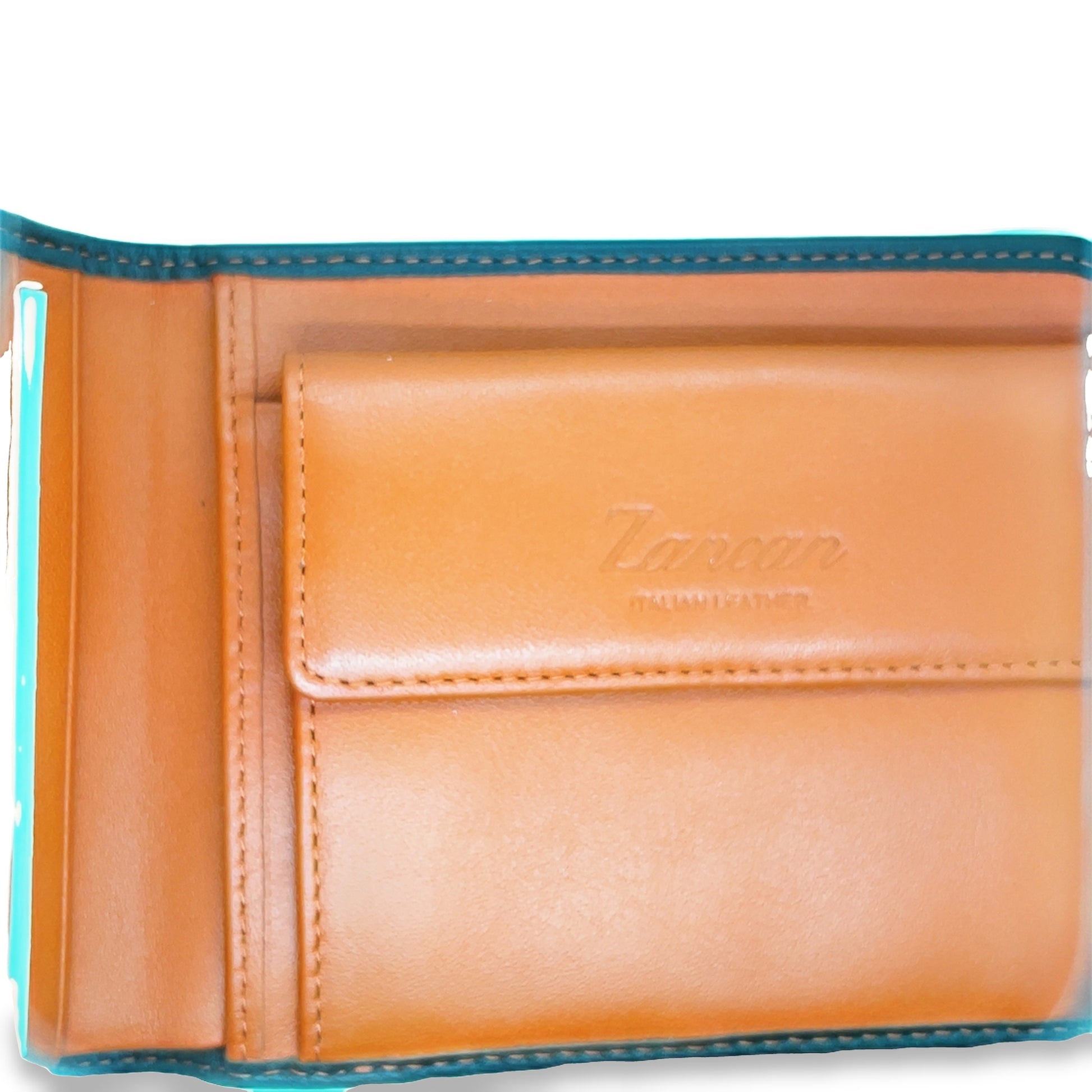 Top view of Zancan Italian Made Leather Wallet - Large