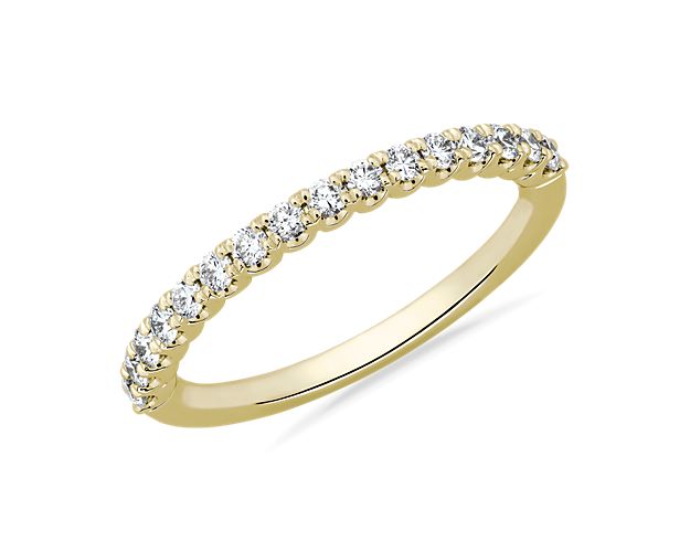 Celebrate an anniversary with this exquisite 0.65 ct diamond ring. Crafted with a dainty yellow gold band, the diamond is set in a prong setting for maximum sparkle. Guaranteed to impress.