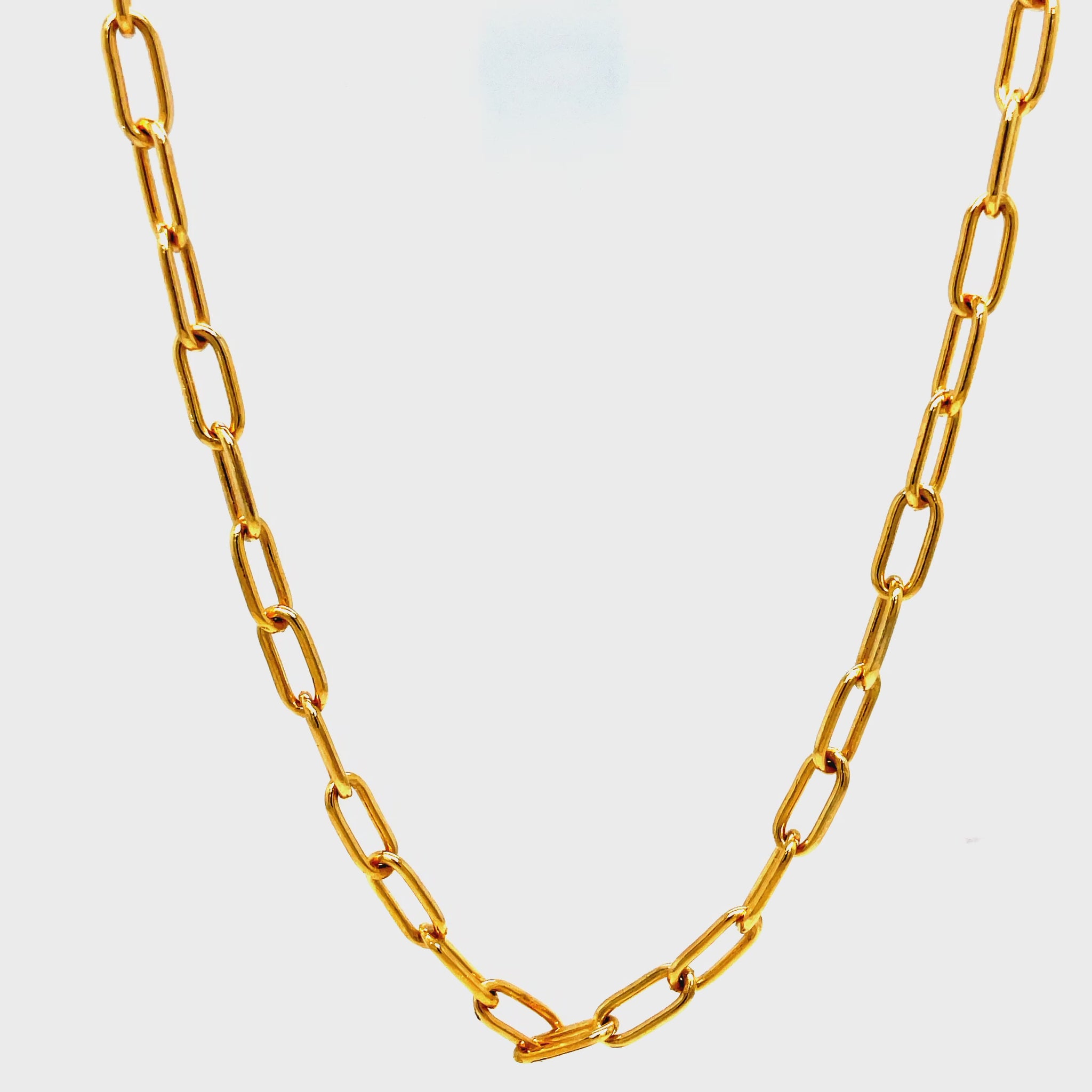 Add a touch of luxury to your wardrobe with our 14K Italian Solid Open Link Chain Necklace. Handcrafted in Italy with solid, open links, this 22" long necklace showcases the beauty of 14k yellow gold. Elegant and sophisticated, it weighs 16.89 grams, making it a beautiful accessory for any occasion.