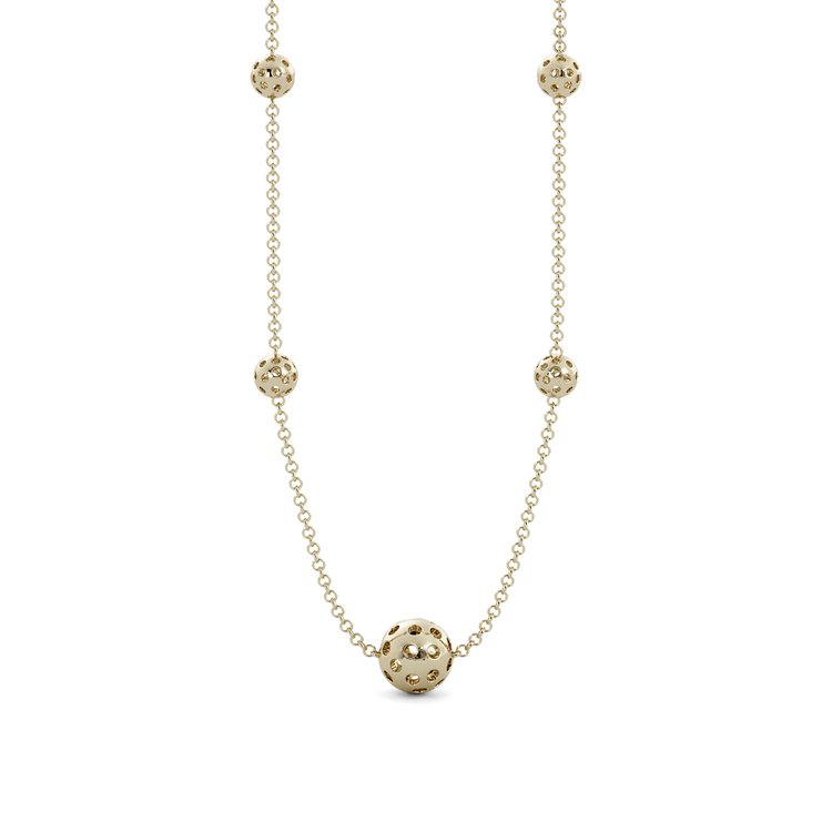 Glitter like a star with our Five Pickleball Necklace. Crafted with luxe 14K gold, this 18" long necklace is a perfect way to add sparkle and shine to any ensemble. Celebrate your love for the game with this timeless and beautiful piece.