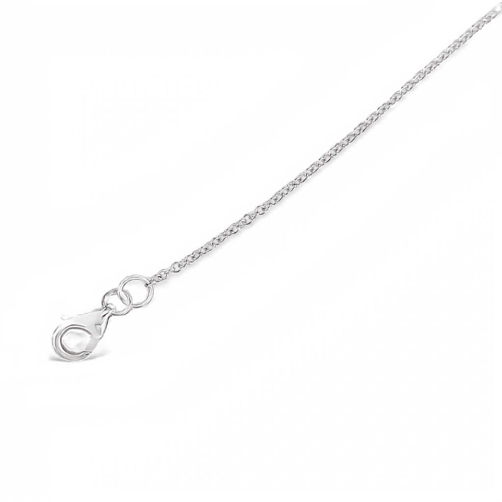 Gracefully adorn your wrist with this delicate 14k white gold bracelet boasting a lobster clasp, 0.05 cts small diamonds, and a light blue enamel evil eye design. An adjustable 7" length chain with an additional sizing loop at 6.5" offers an ideal fit.