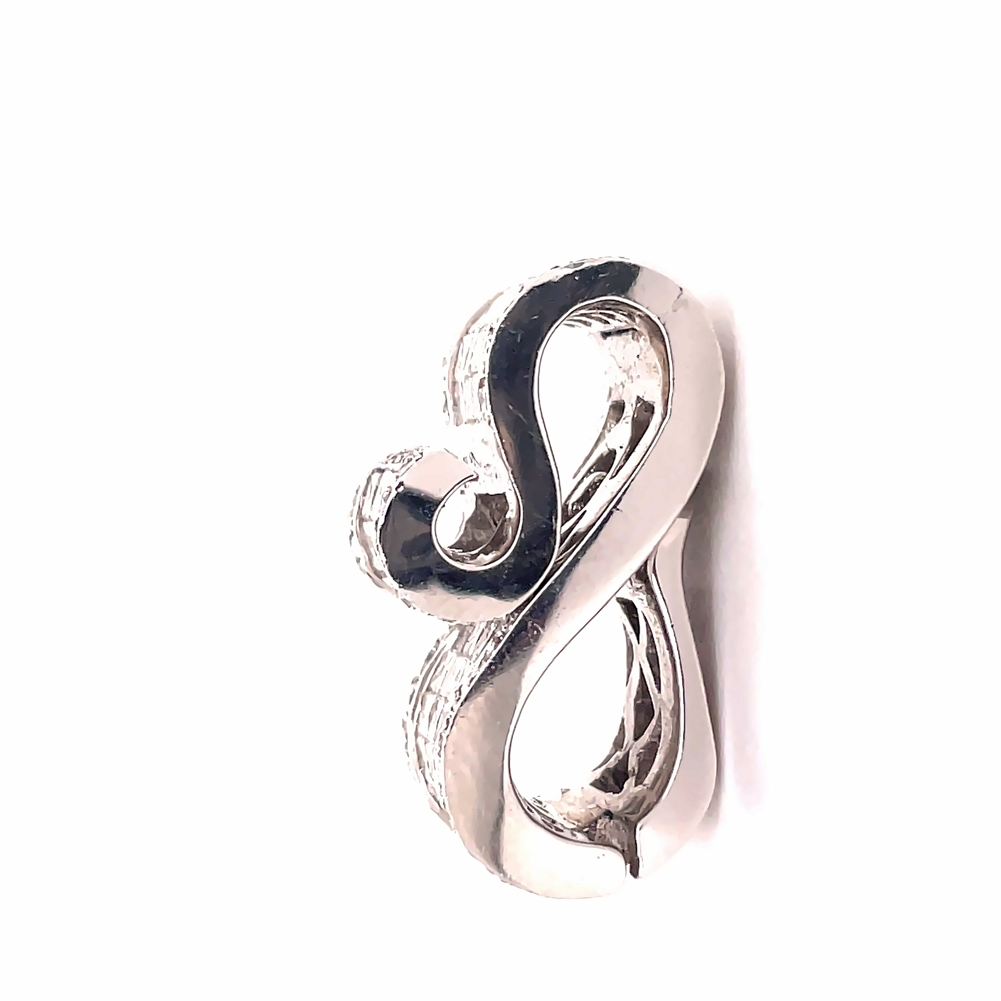 Vintage Diamond Enhancer Pendant Profile View