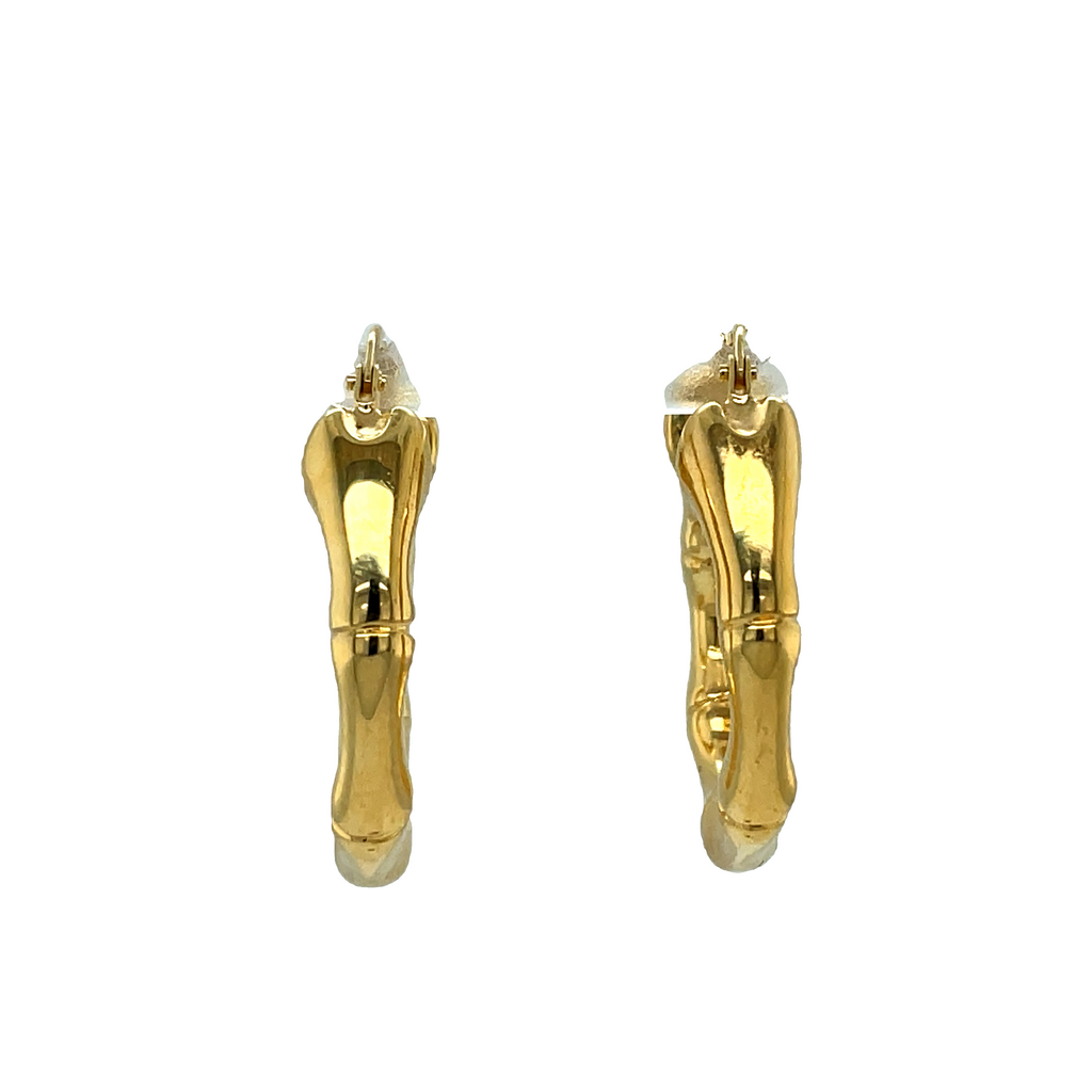 Light & dressy  14k yellow gold  Italian made       Secure latch system  1" long  Hollow  4.00 mm wide