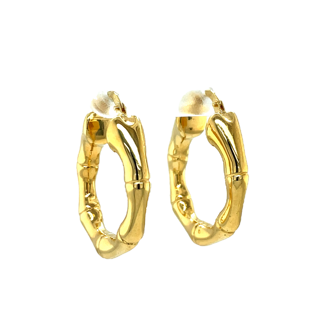 Light & dressy  14k yellow gold  Italian made       Secure latch system  1" long  Hollow  4.00 mm wide