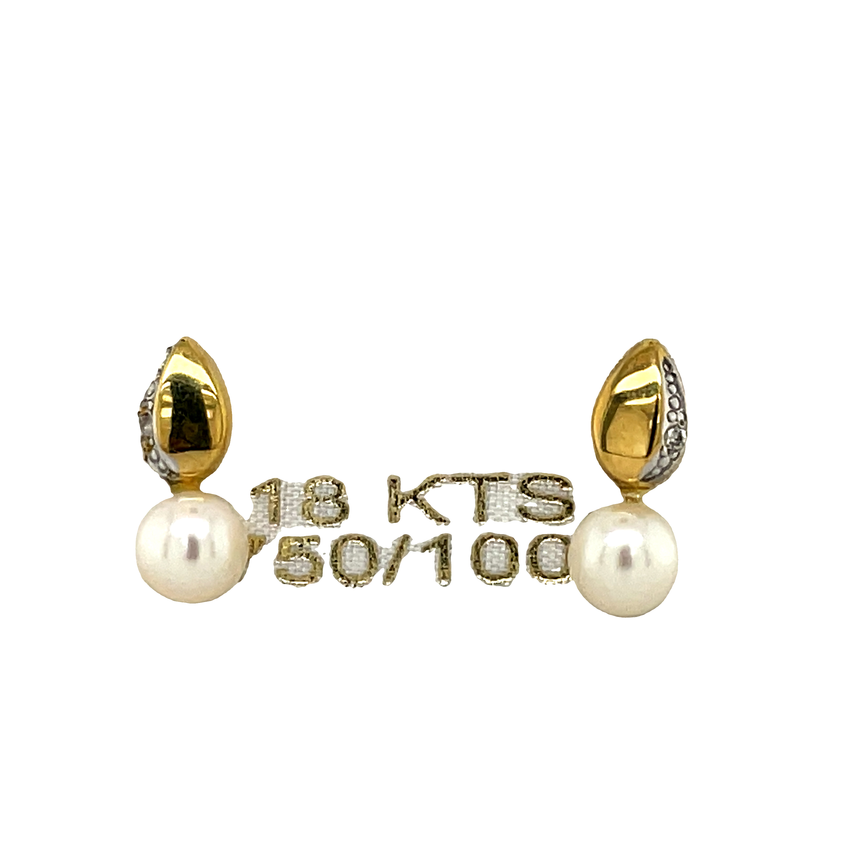 Perfect for a special occasion, these chic and timeless 18K gold earrings feature dazzling small pavé diamonds and elegant pearls. Enjoy the peace of mind knowing your little one's ears are safe, with the secure baby screw backs.