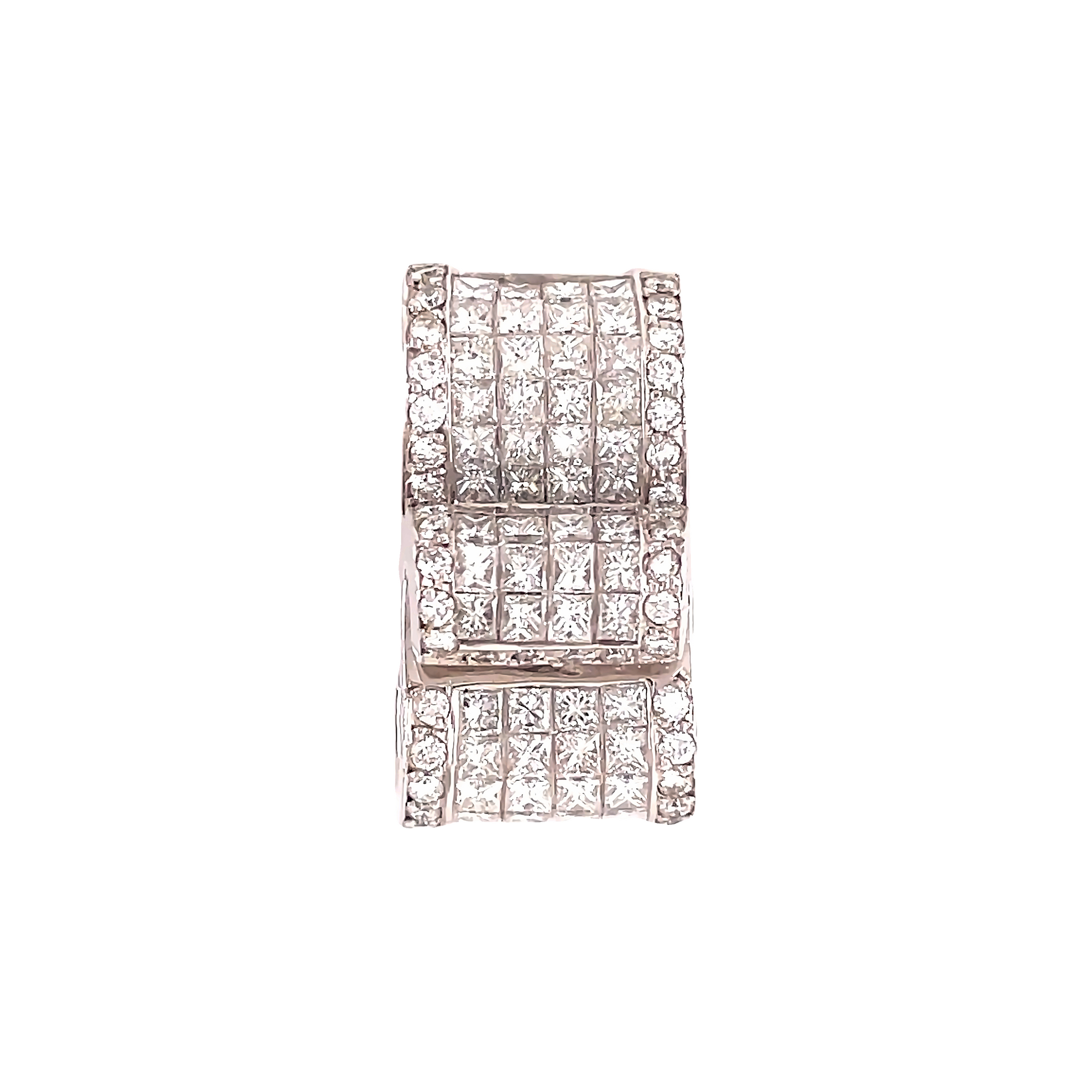 Vintage Diamond Enhancer Pendant Front view 