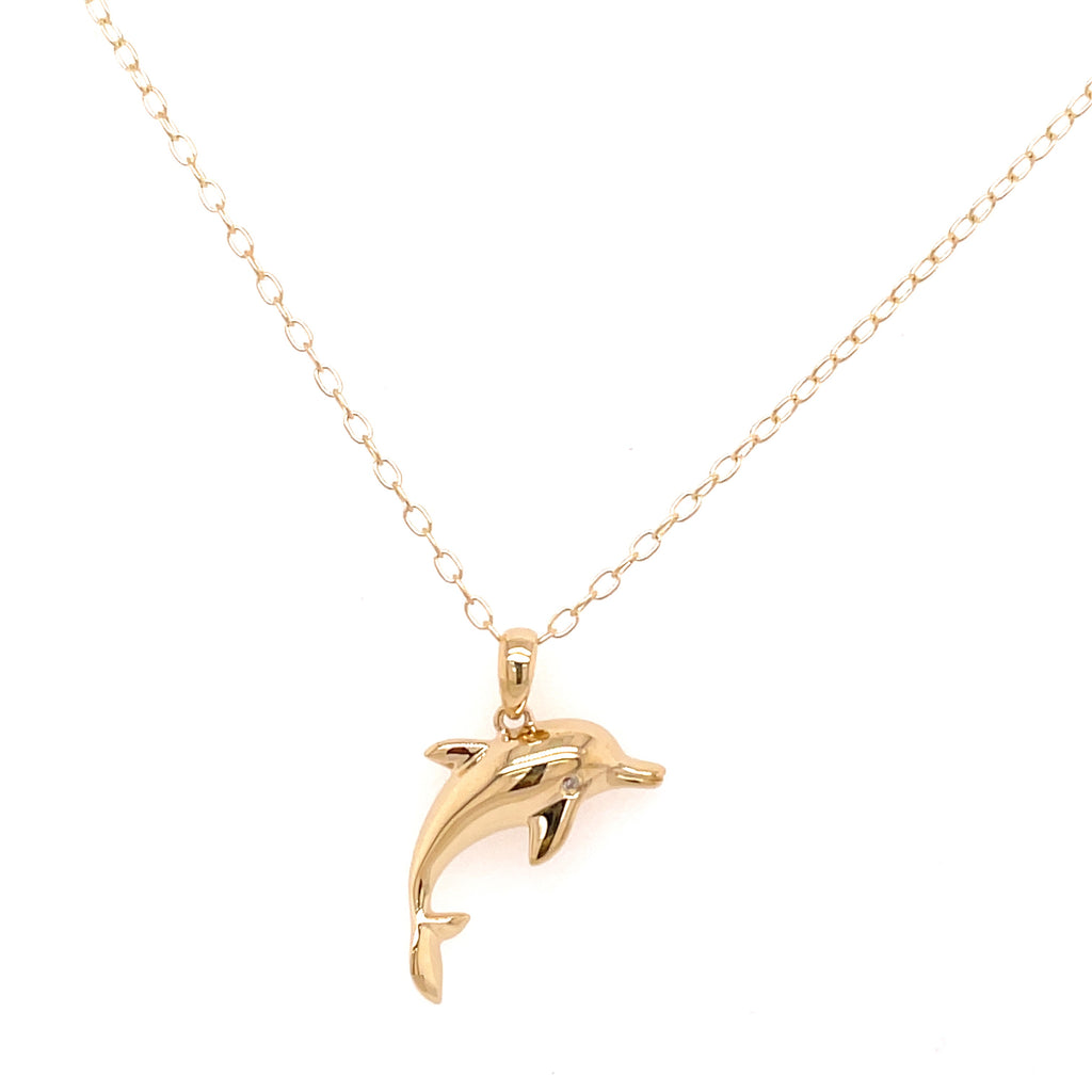 Dolphin Gold Necklace