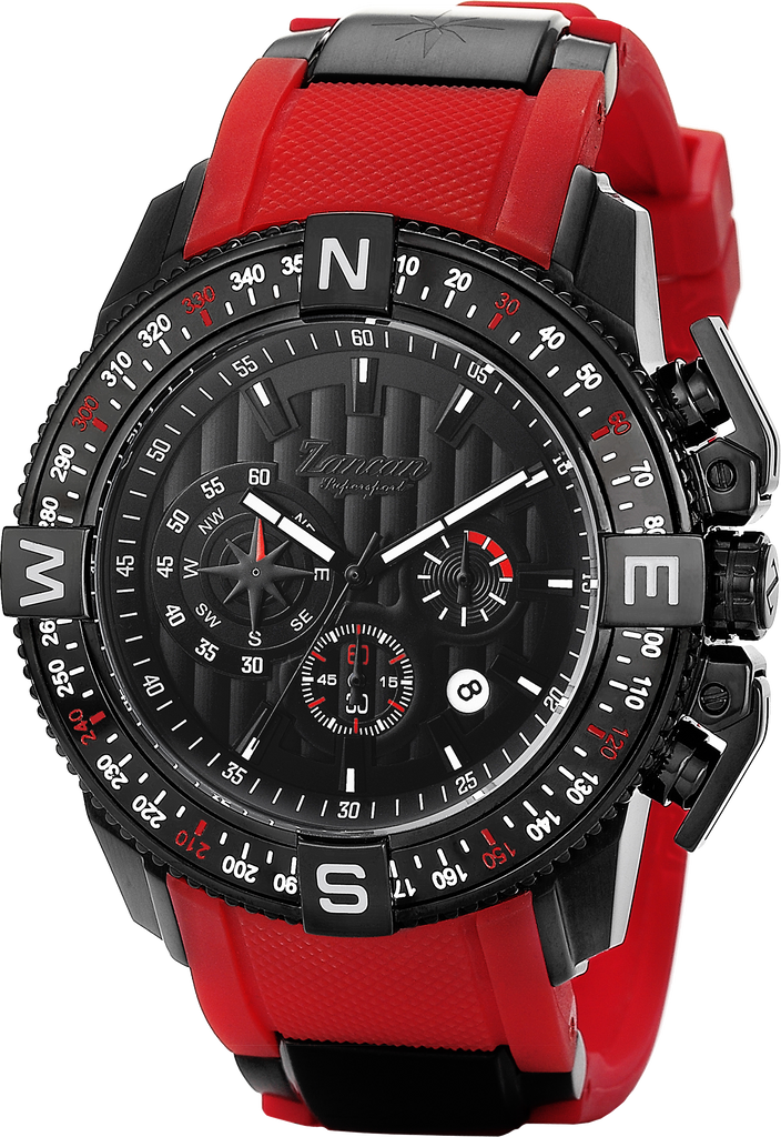 Zancan Chronograph Red Silicone Watch