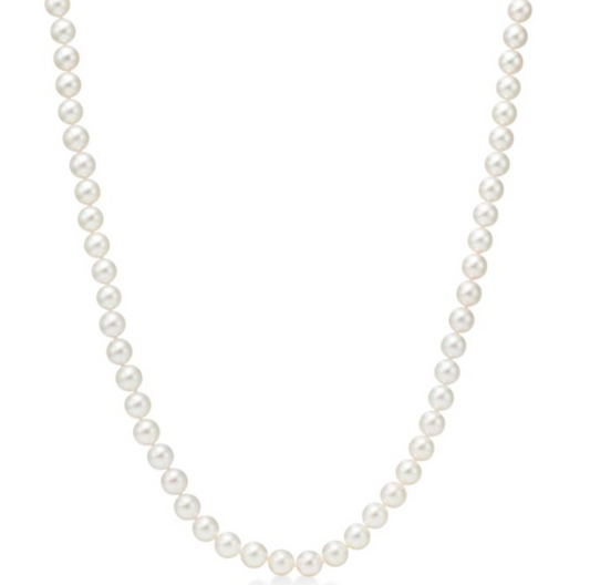Fresh Water Pearl Necklace 8.00 mm Front view 