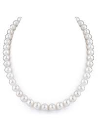 Cultured Pearl Necklace 8.5 mm Front view 