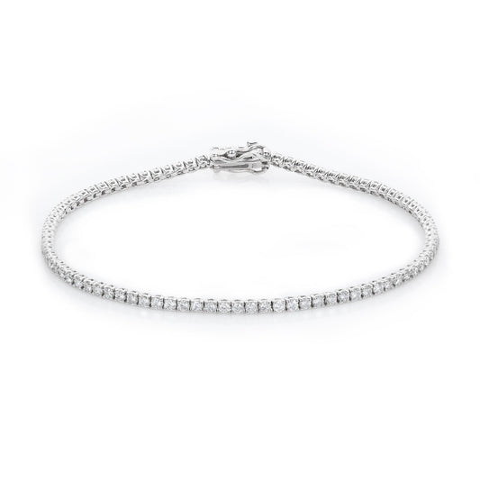 Top view of Diamond Tennis Bracelet 2.00 cts